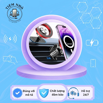 Giá đỡ điện thoại ô tô nam châm xoay 360 độ – giữ chắc, chống rung. - Ảnh 2