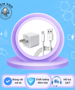 Combo Củ Sạc + Dây Sạc Tiemnho – Sạc Nhanh, Tương Thích iPhone & Android, An Toàn, Bền Bỉ