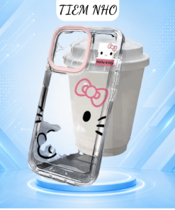 ốp lưng Hello Kitty trong suốt dễ thương chống trầy xước cho điện thoại